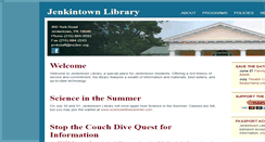 Desktop Screenshot of jenkintownlibrary.org